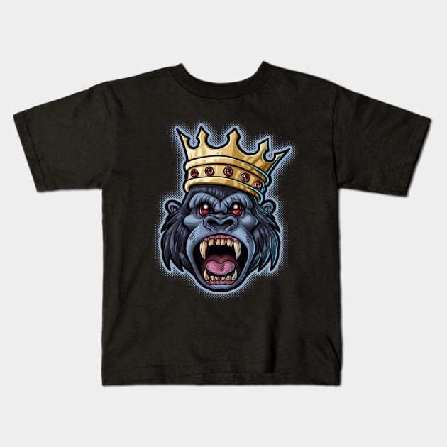 Savage Royalty Kids T-Shirt by DarkGable